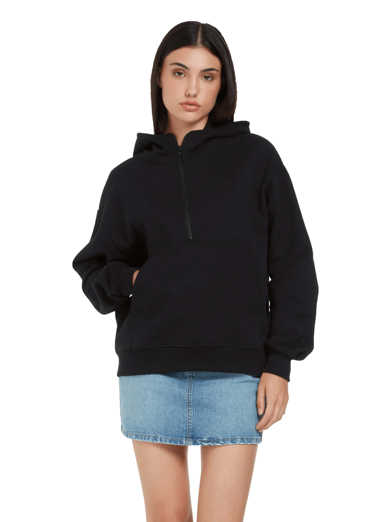 Organic Half Zip Hoodie: Unisex - - High-Quality </p>