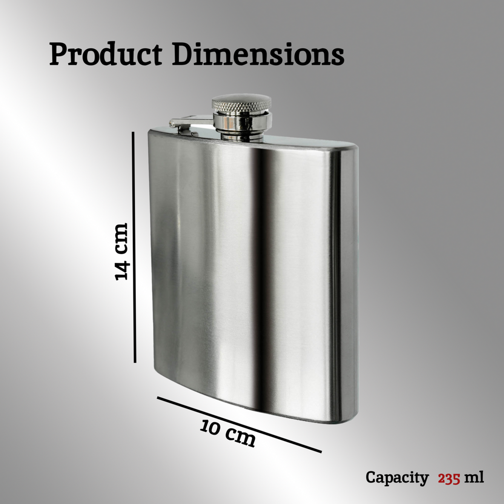 Auden Stainless Steel 8Oz Hip Flask hipflasks Default Title Default Title