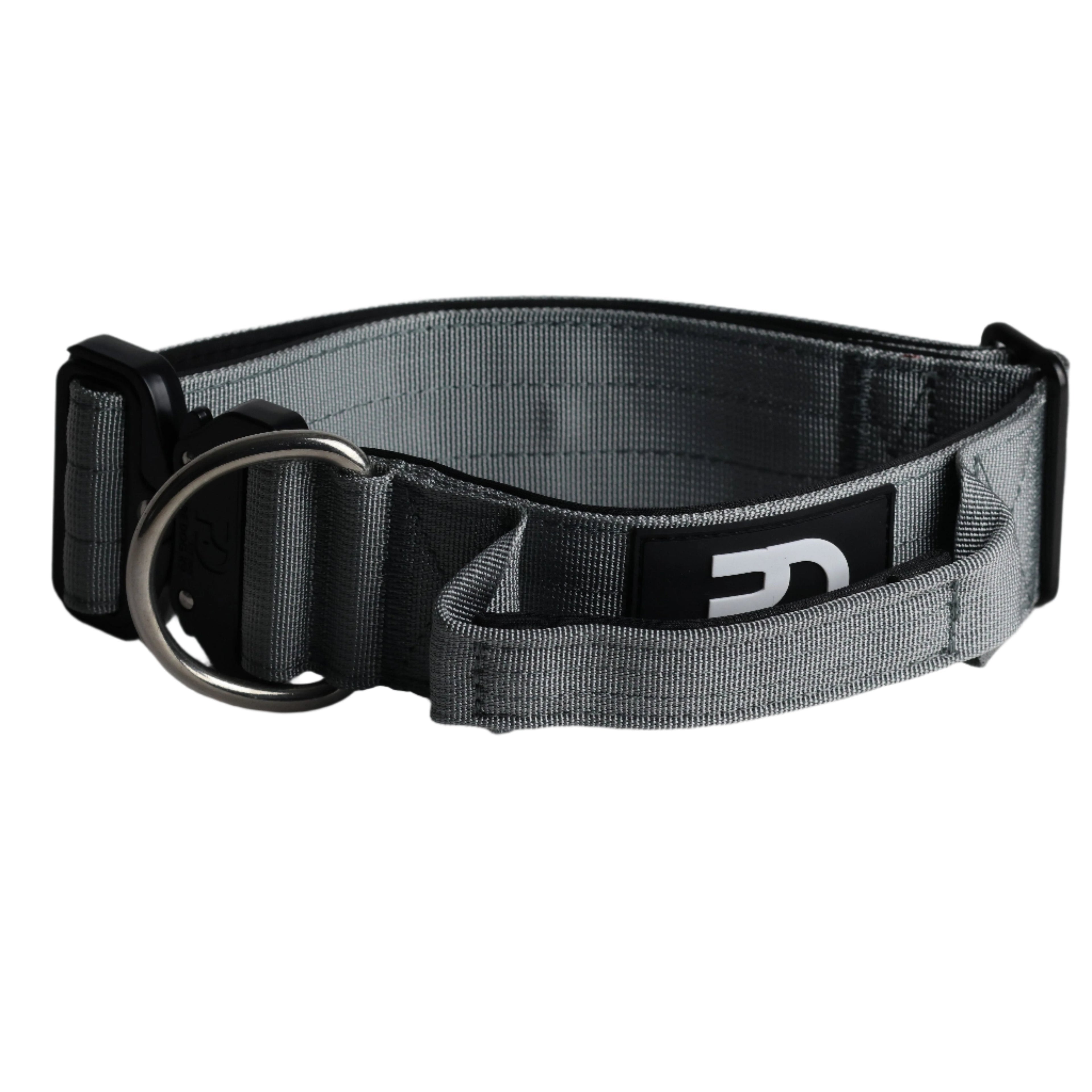 5cm Tactical Collar Grey Dog Collar Medium Medium Large XL