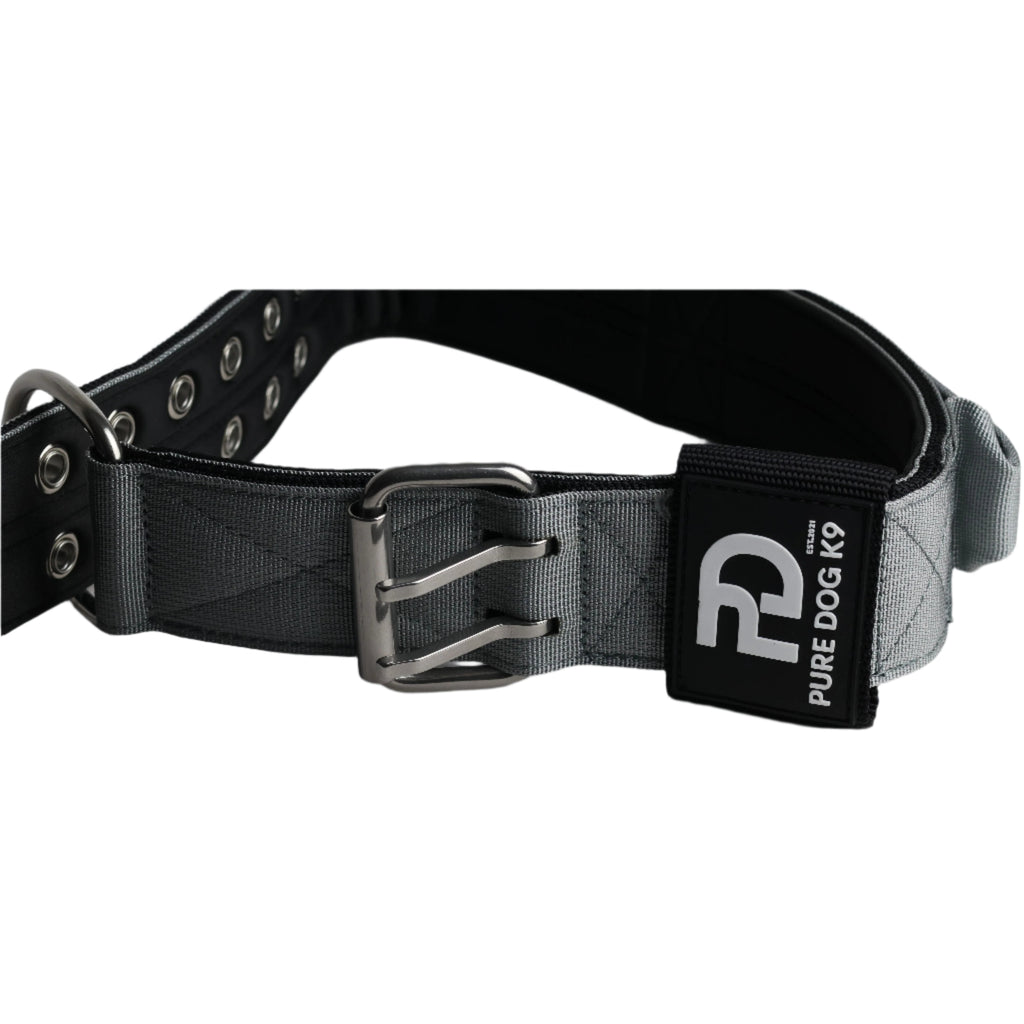 5cm Sport Collar Grey Dog Collar Medium Medium Large