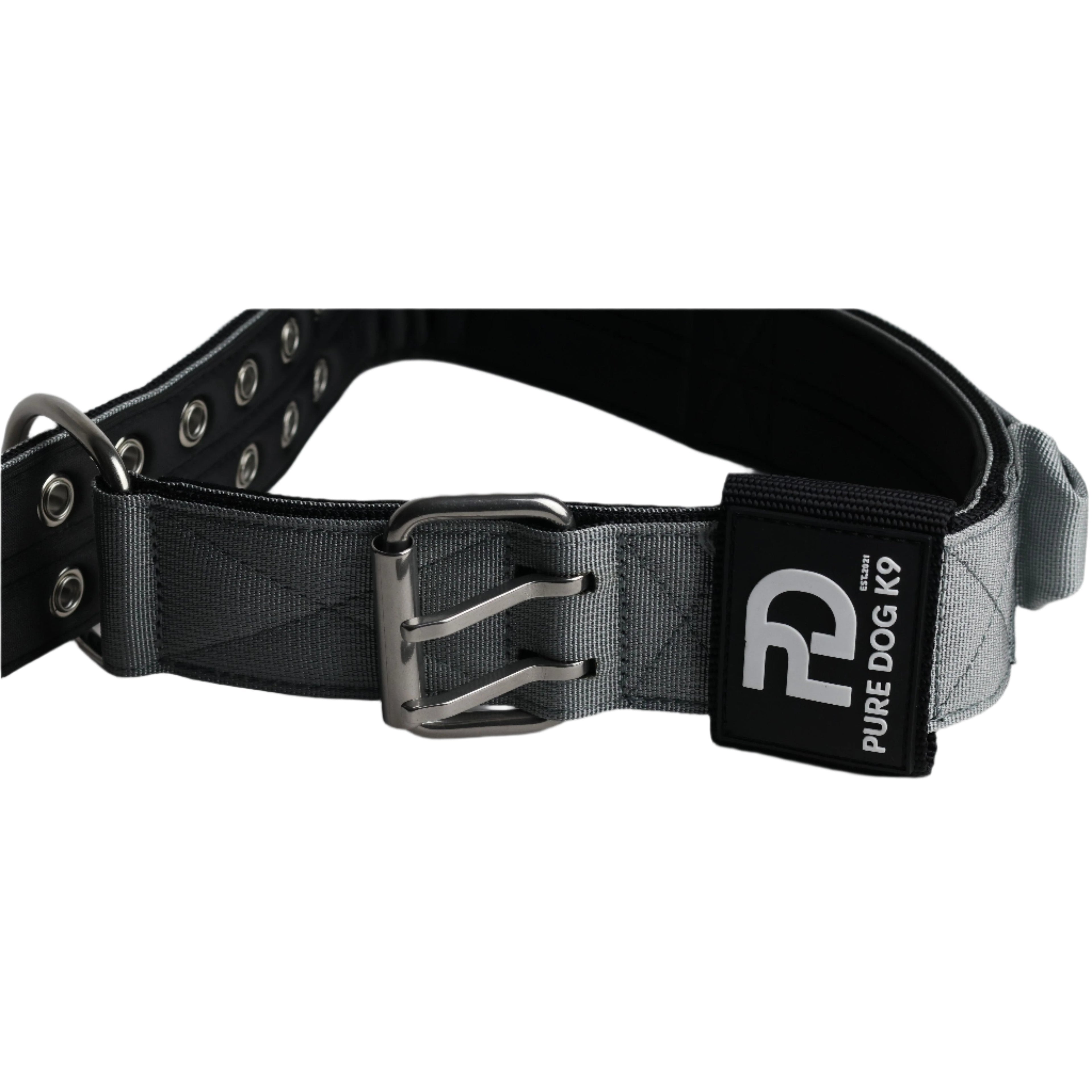5cm Sport Collar Grey Dog Collar Medium Medium Large
