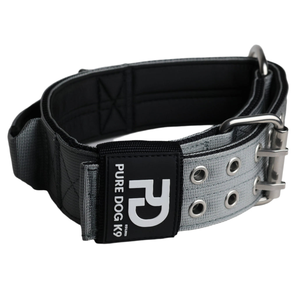 5cm Sport Collar Grey Dog Collar Medium Medium Large