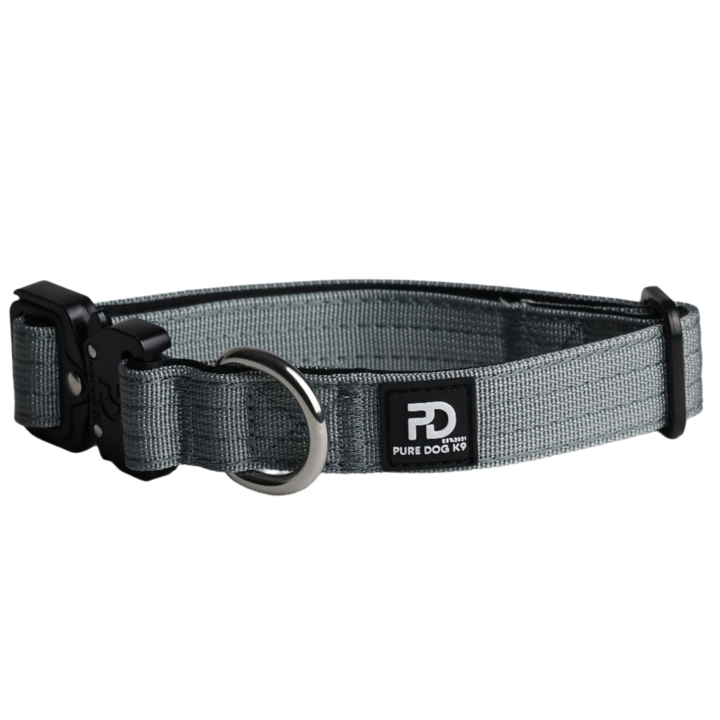 2.5cm Tactical Collar Grey Dog Collar Default Title Default Title