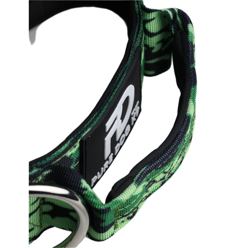 5cm Tactical Collar Green Camo Dog Collar Medium Medium Large XL