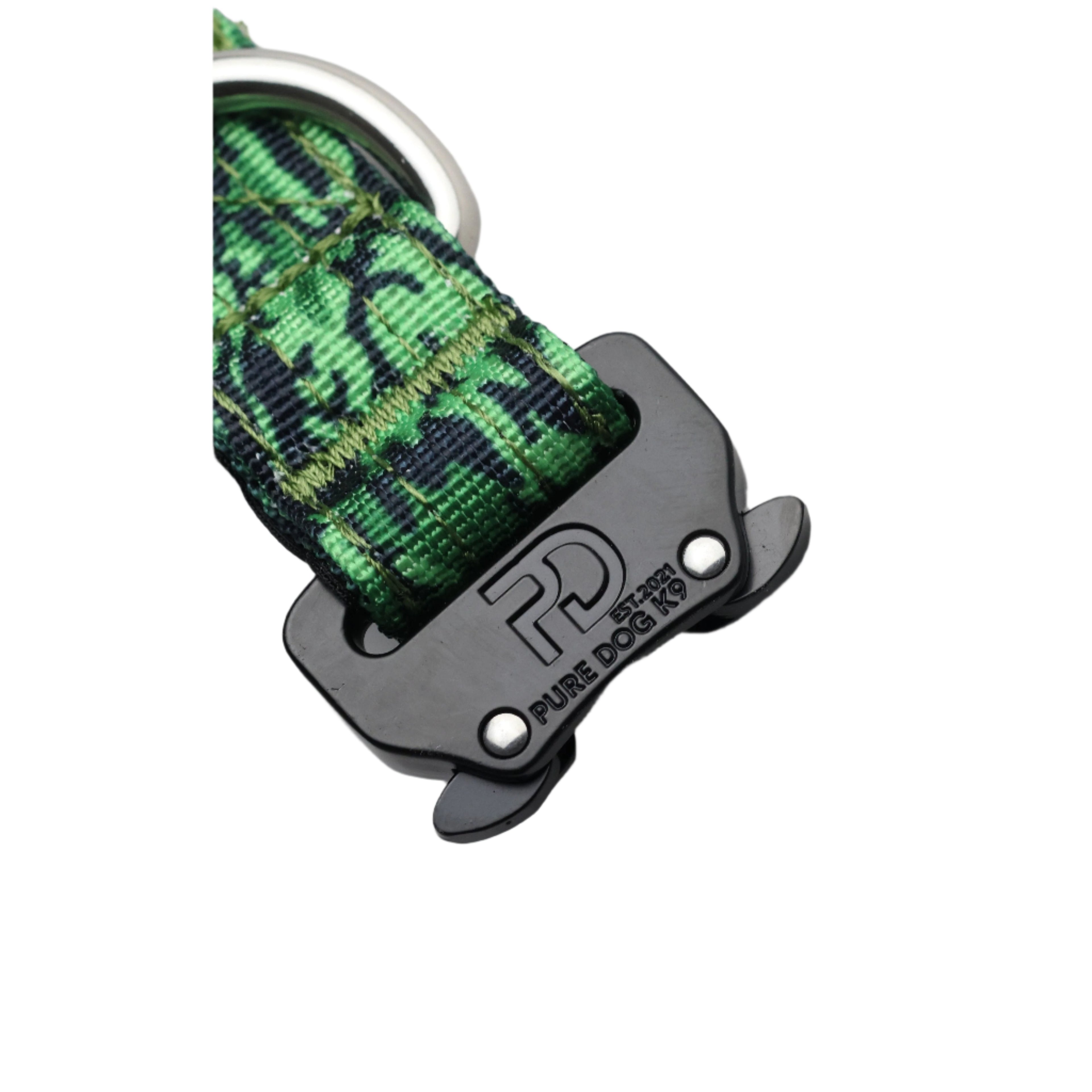 2.5cm Tactical Collar Green Camo Dog Collar Default Title Default Title