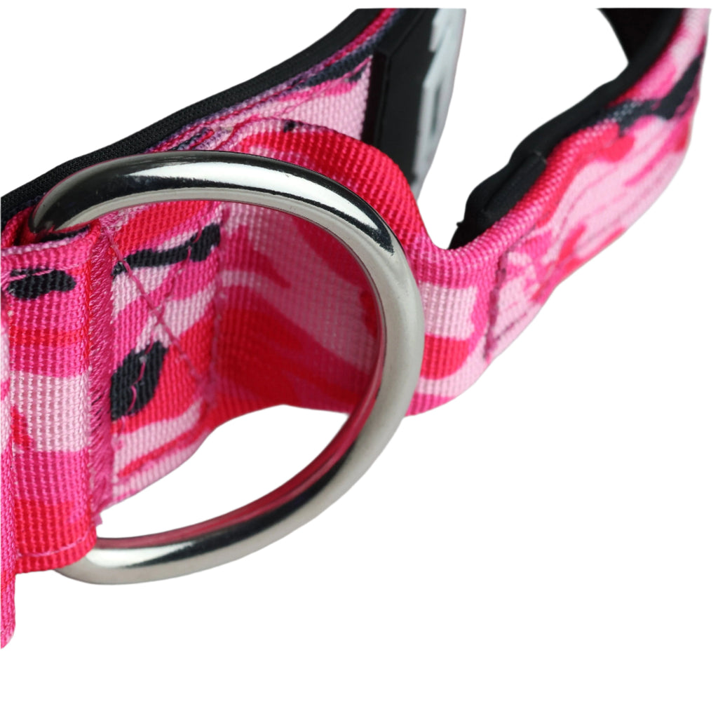 5cm Tactical Collar Pink Camo Dog Collar Medium Medium Large XL