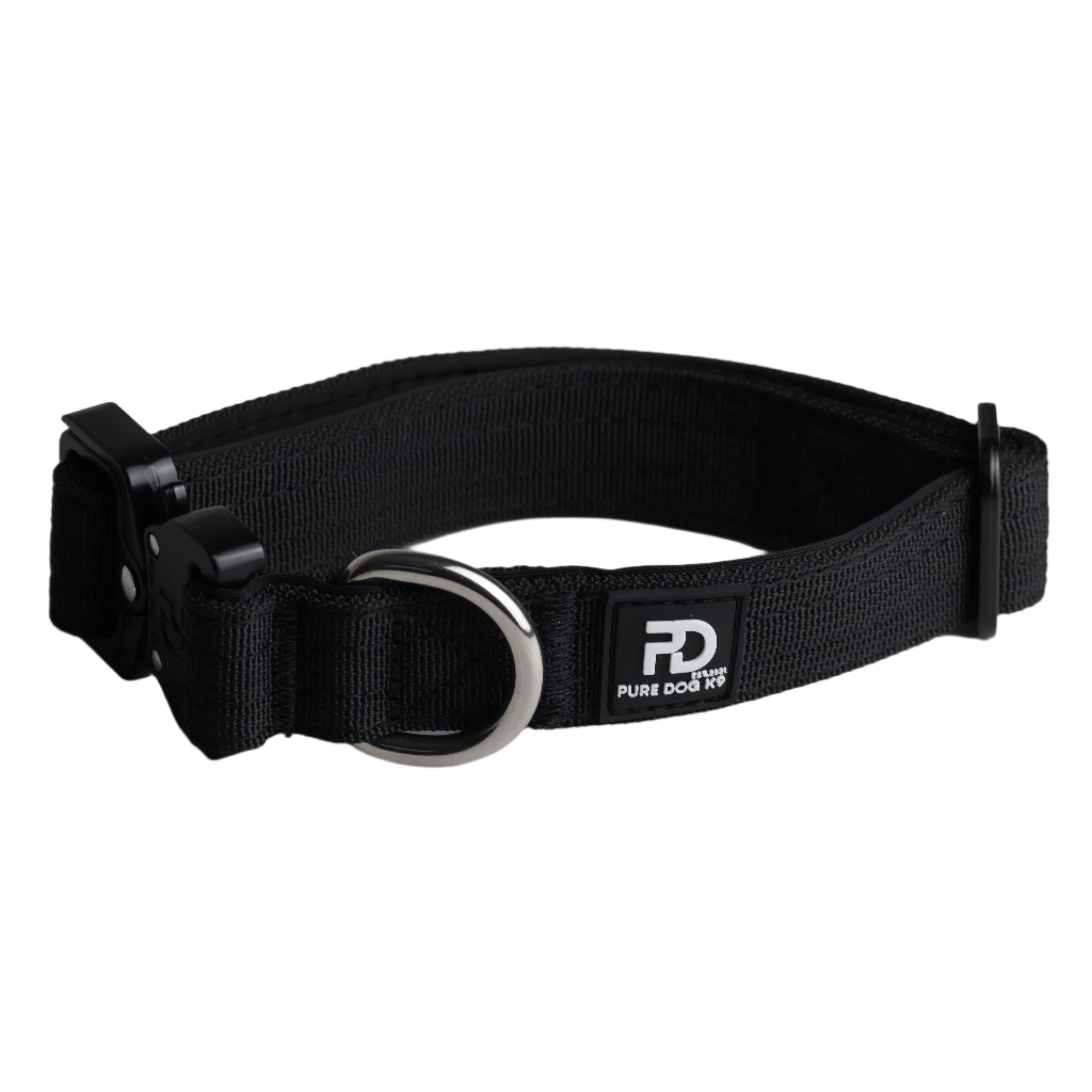 2.5cm Tactical Collar Black Dog Collar Default Title Default Title