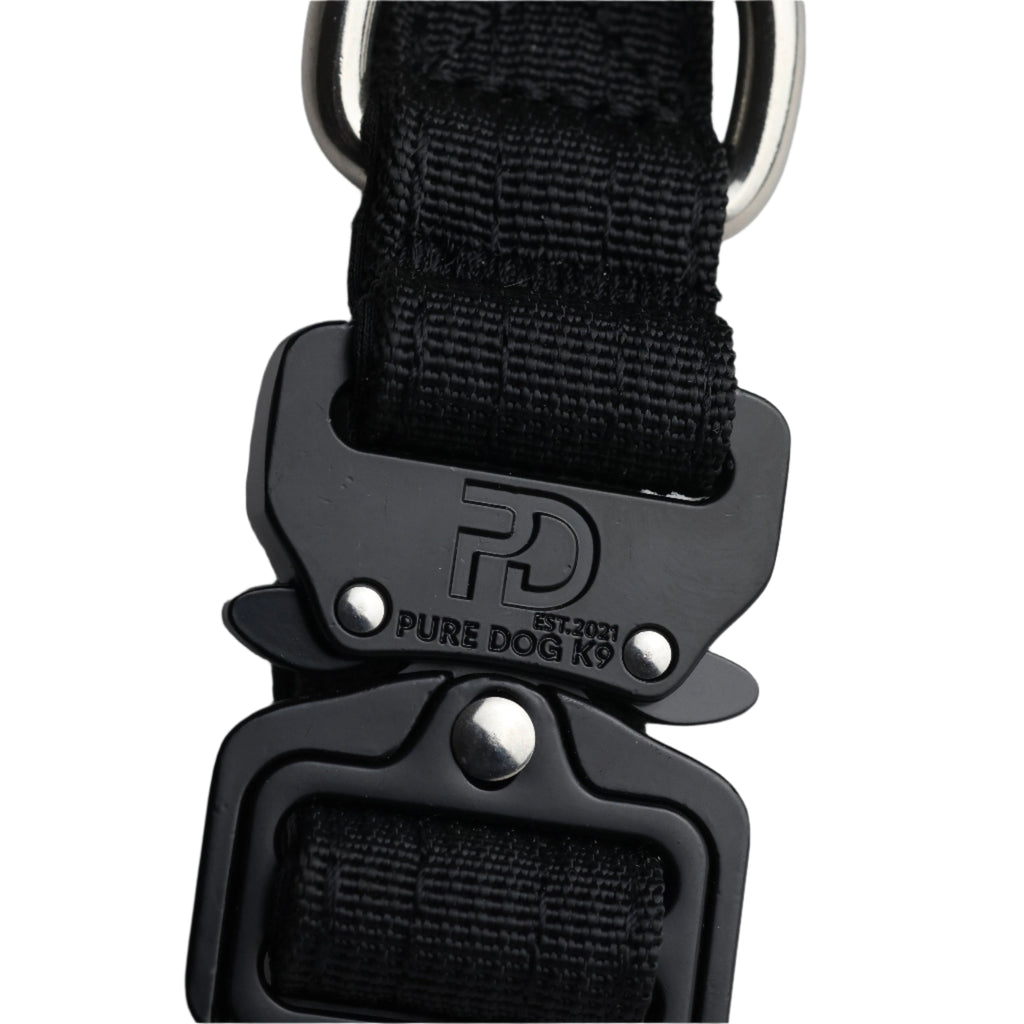 5cm Tactical Collar Black Dog Collar Medium Medium Large XL