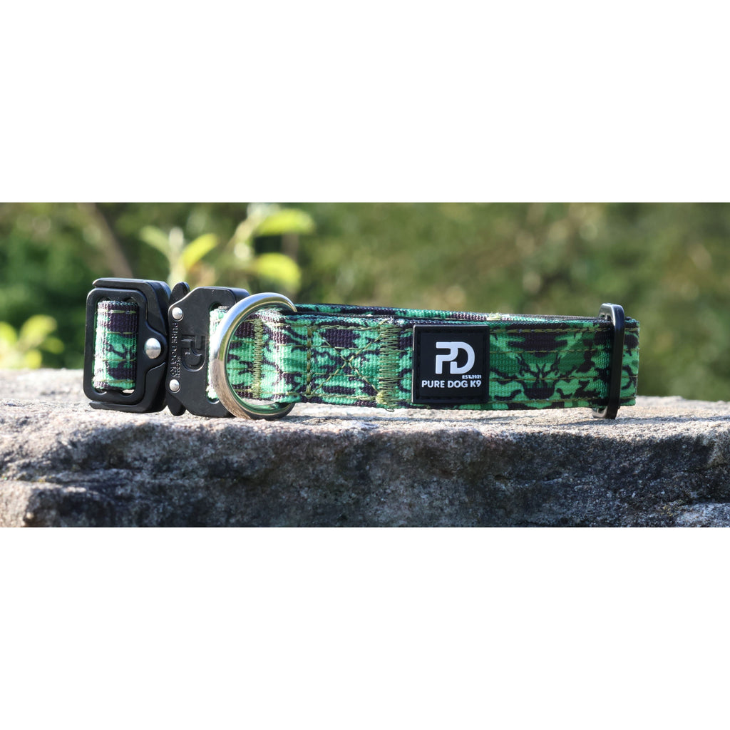 2.5cm Tactical Collar Green Camo Dog Collar Default Title Default Title