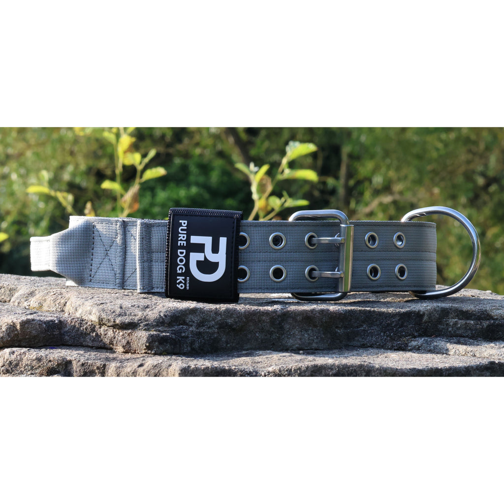 5cm Sport Collar Grey Dog Collar Medium Medium Large