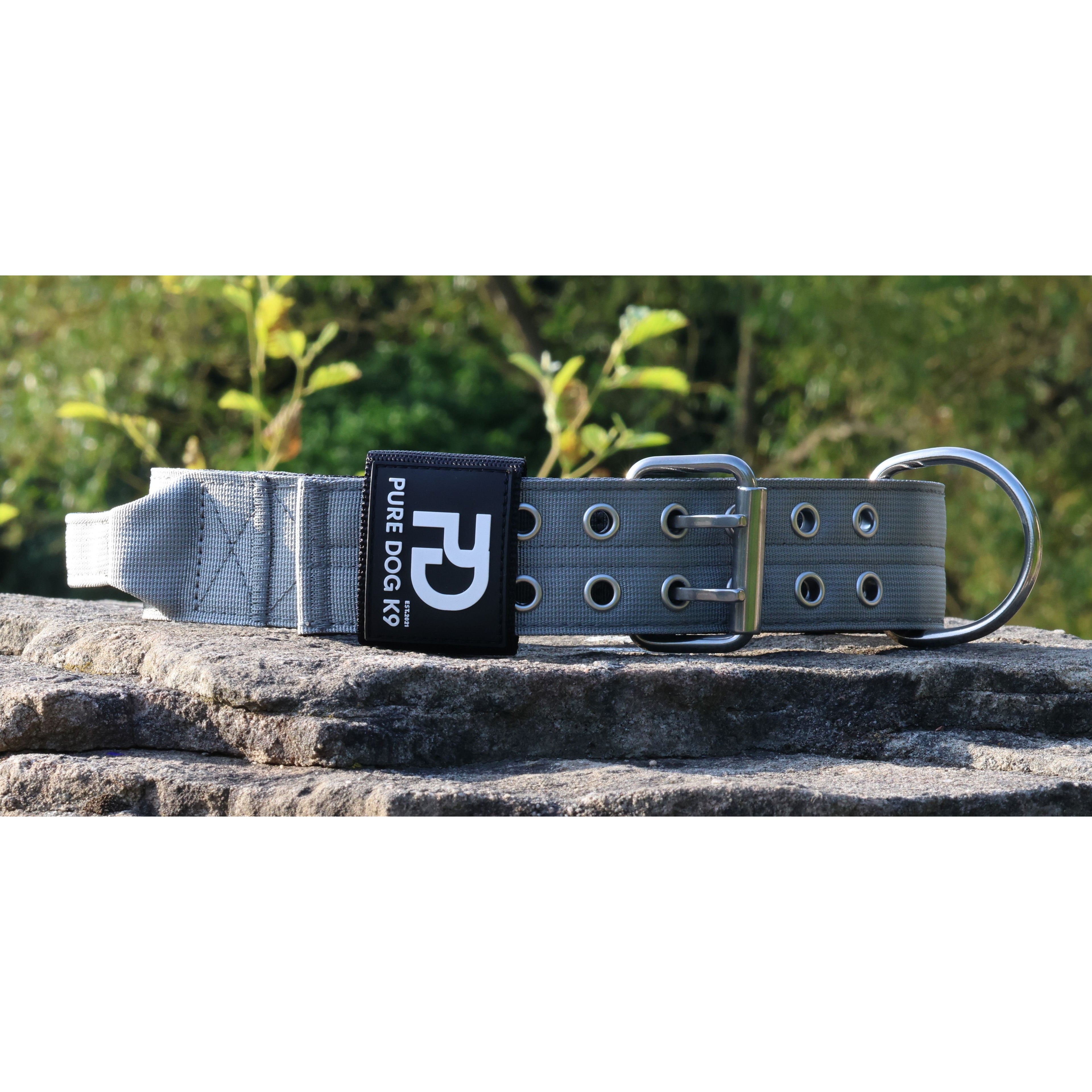 5cm Sport Collar Grey Dog Collar Medium Medium Large