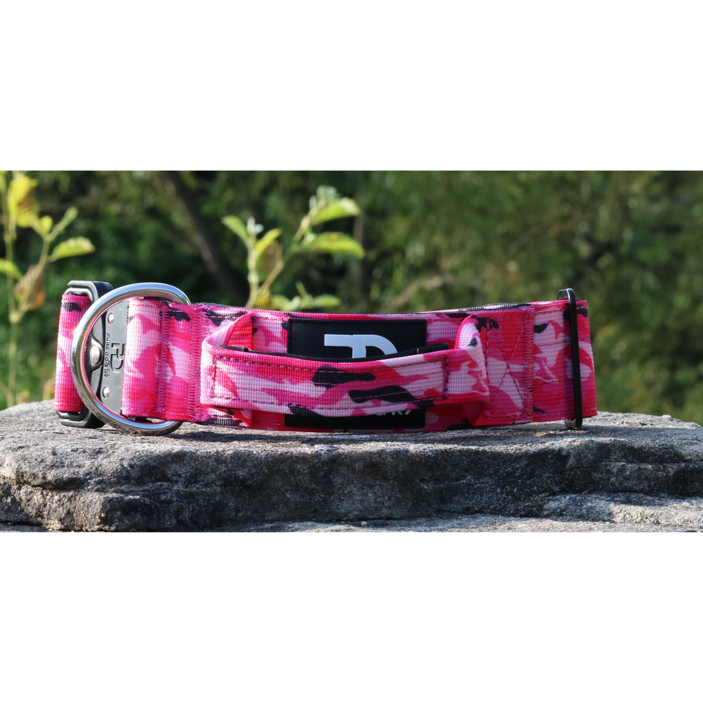 5cm Tactical Collar Pink Camo Dog Collar Medium Medium Large XL