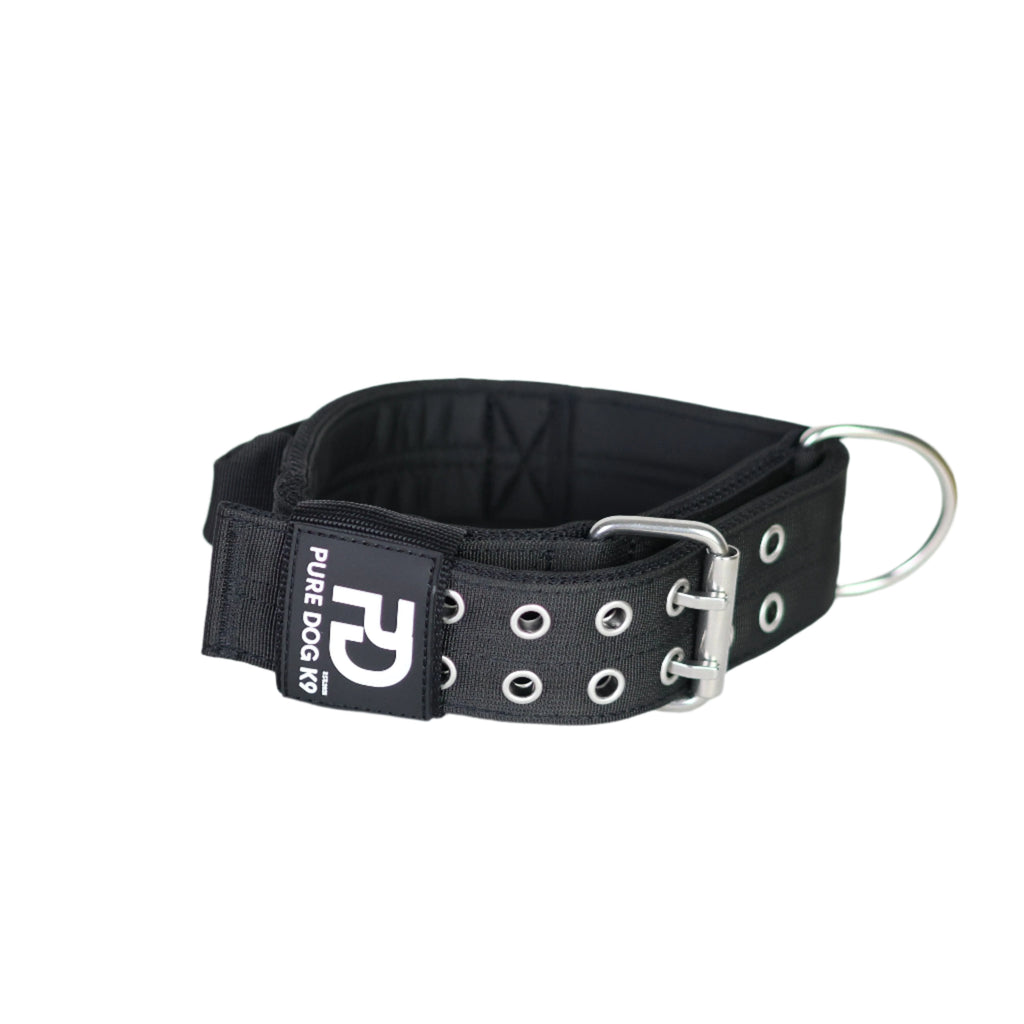 5cm Sport Collar Black Dog Collar Medium Medium Large