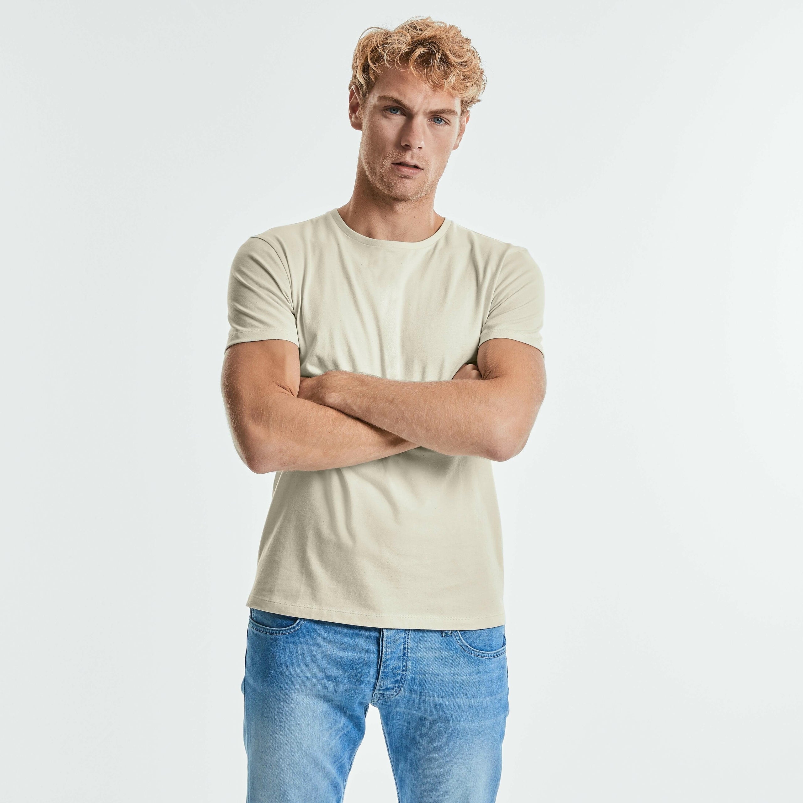 Russell Mens Pure Organic Tee - Clothing & Accessories/Clothing/Shirts & Tops