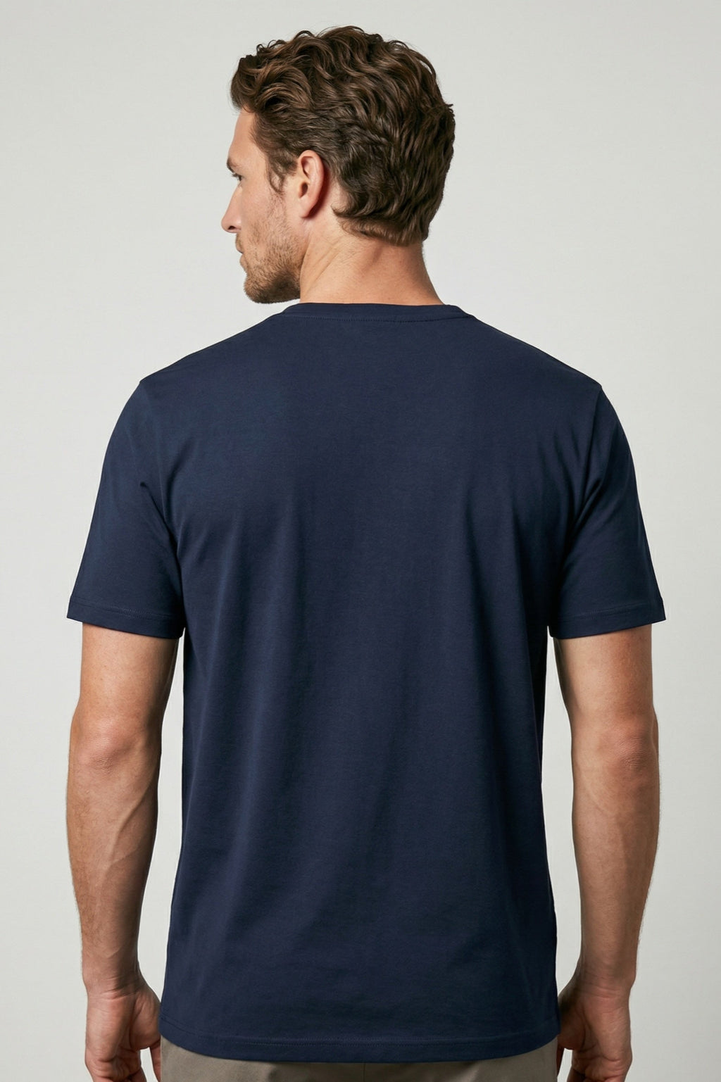 Trueman Regular Fit T-Shirt - Navy Jersey tops S S M L XL XXL