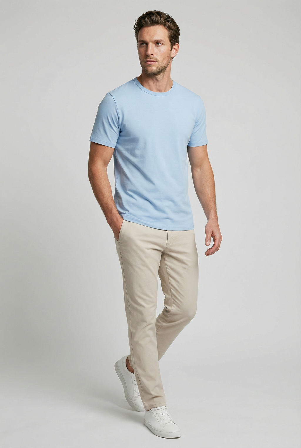 Trueman Regular Fit T-Shirt - Sky Blue Jersey tops S S M L XL XXL