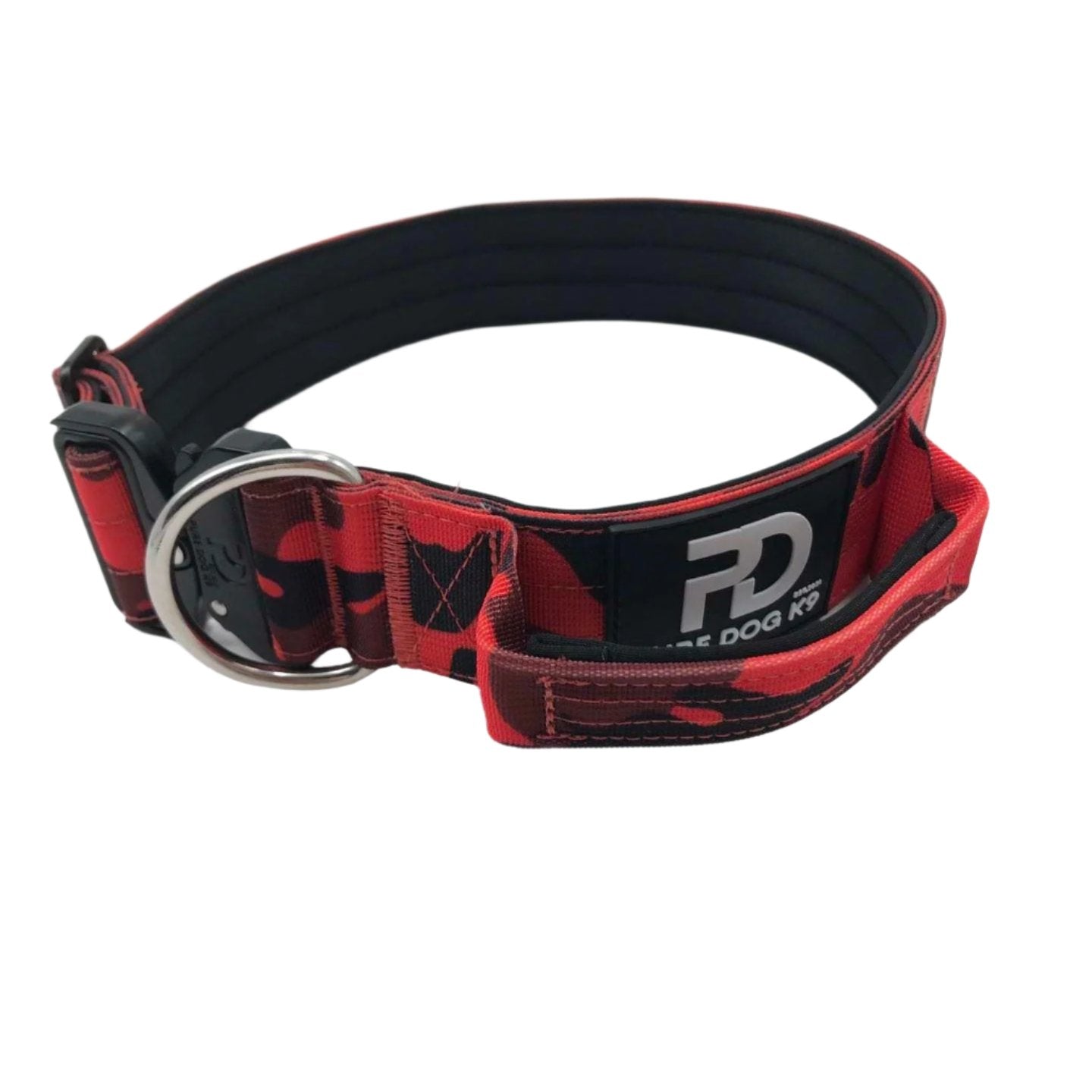 5cm Tactical Collar Red Camo Dog Collar Medium Medium Large XL