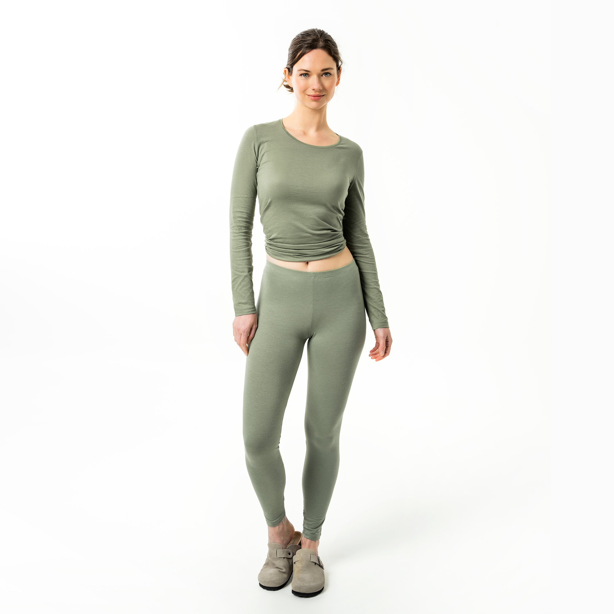 Organic Cotton Stretch Leggings: Womens -