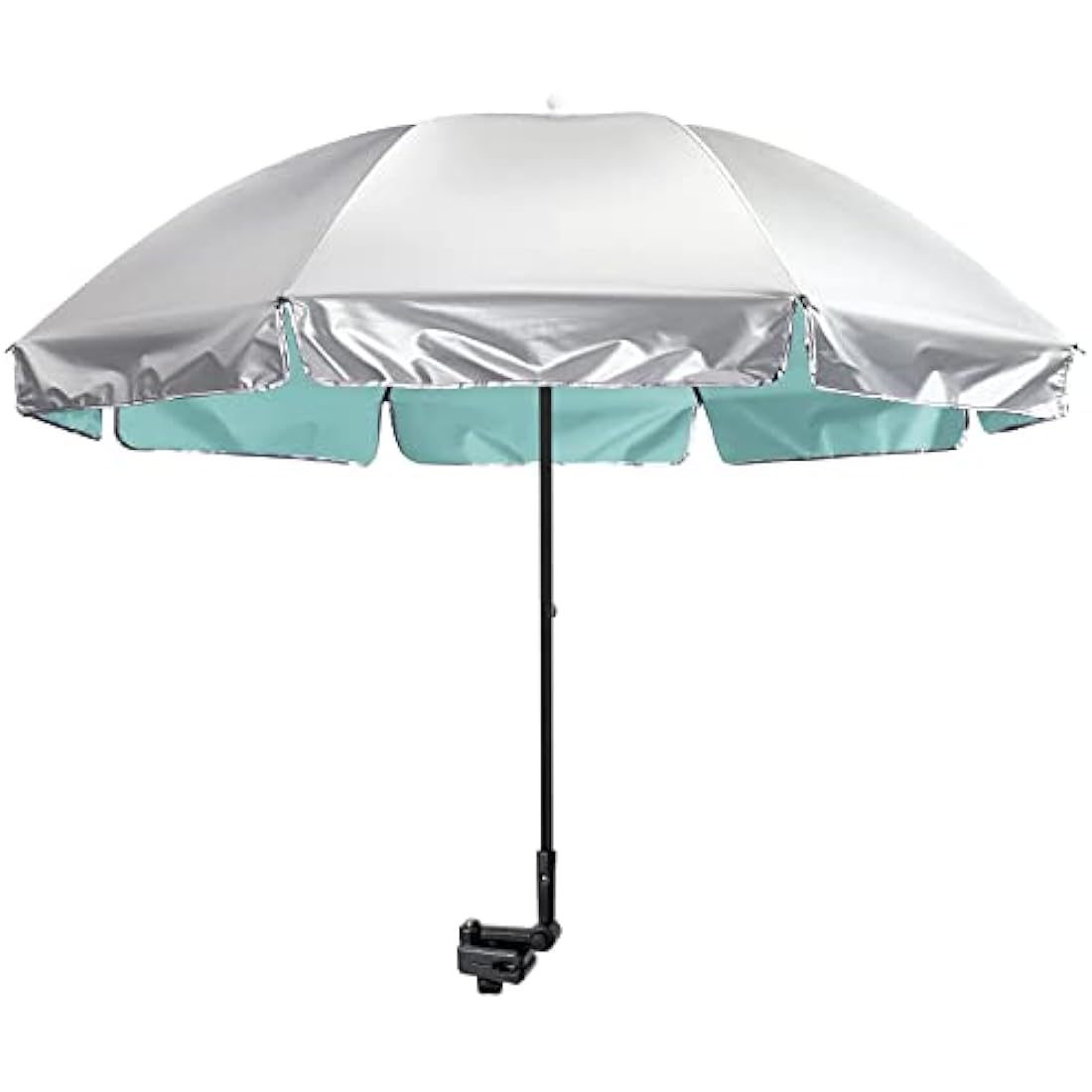 G4Free UPF 50+ Universal Clamp On Umbrella Adjustable Outdoor UV Protection Beach Chair Umbrella for Strollers, Wheelchairs, Patio Chairs, Golf Carts and Beach Beach Umbrellas Default Title Default Title
