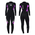 Owntop Women's Full Length 3/2mm Wetsuit, Ultra-Stretch Long Sleeve Winter Wetsuit, Back Zip Adult Neoprene Surfing Diving Wet Suit, Women Purple S Wetsuits Default Title Default Title