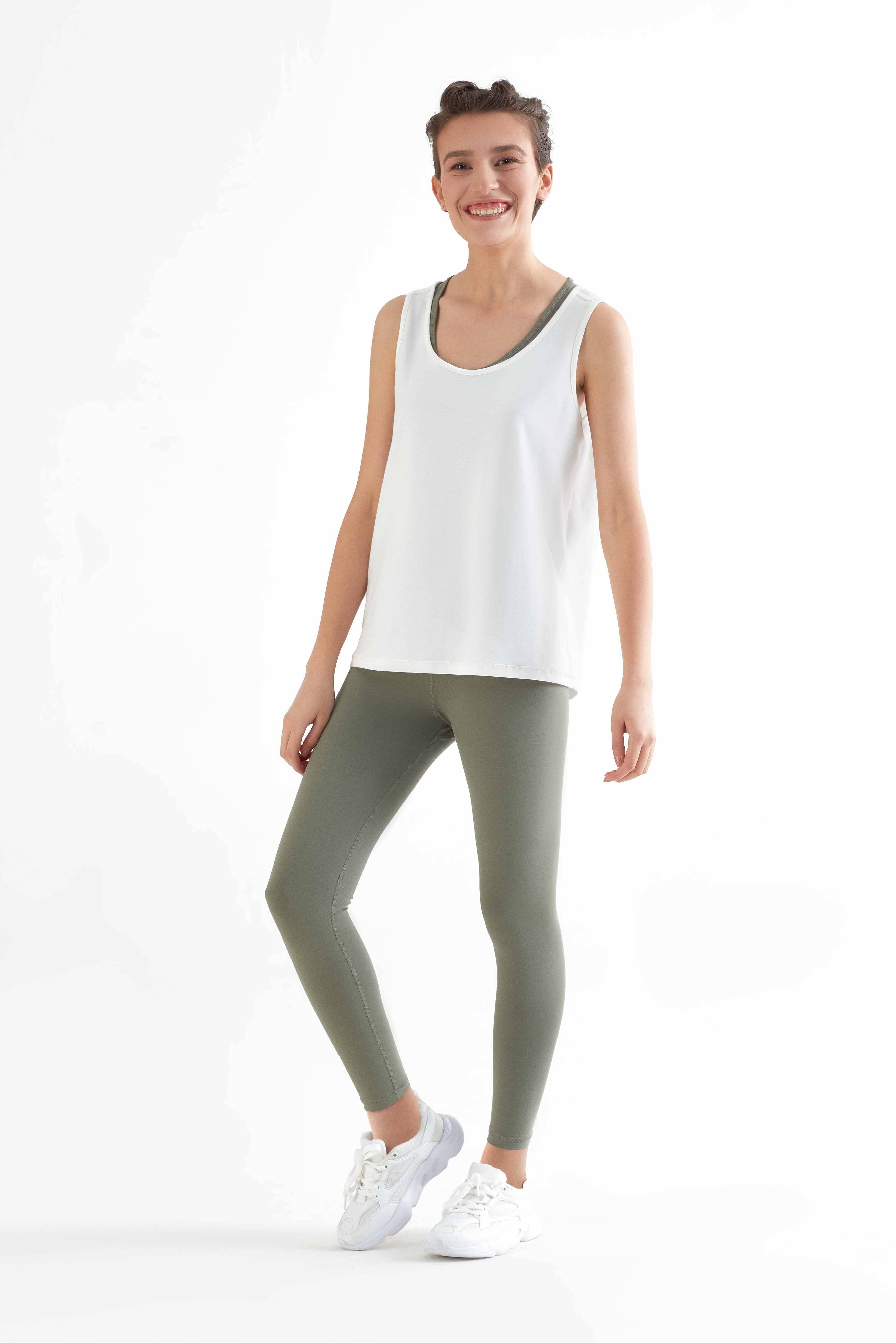 Organic 7/8 Stretch Leggings: Womens -