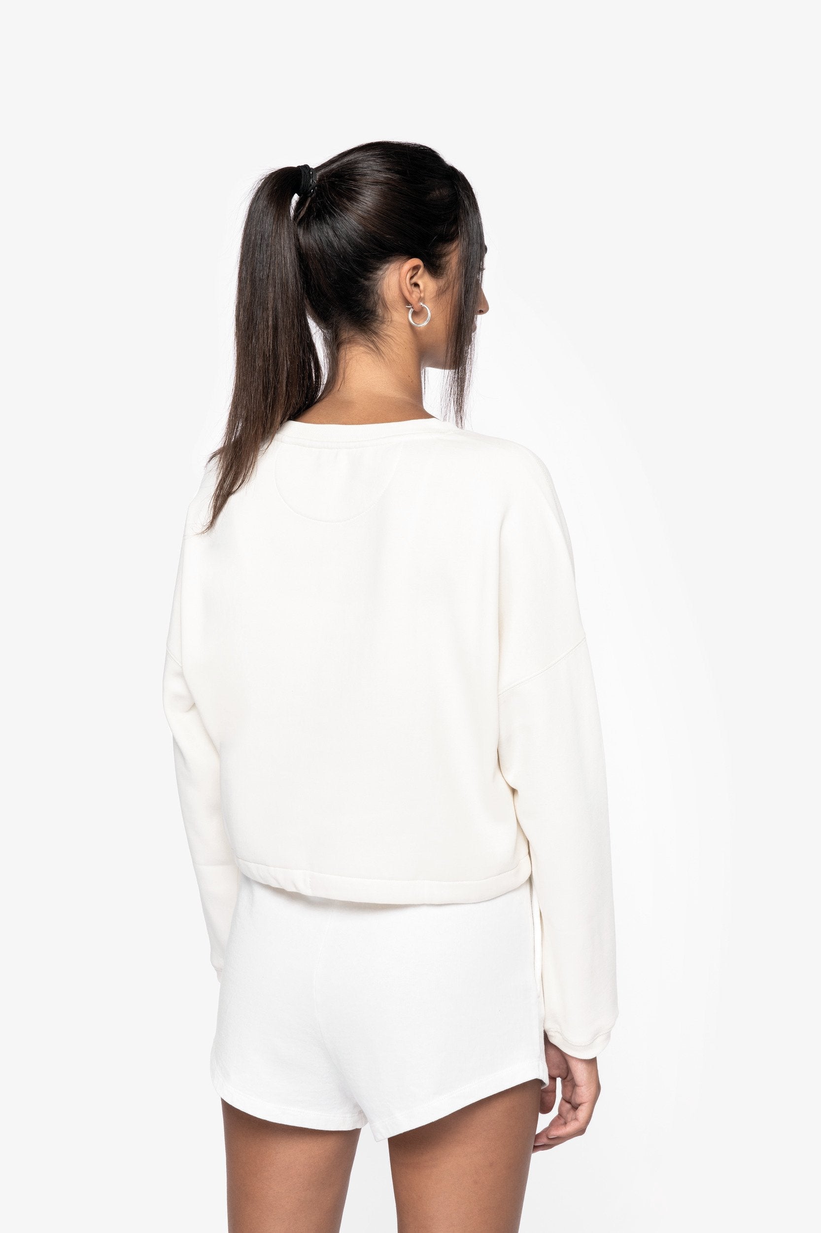 Organic Oversized Cropped Sweatshirt: Womens - - High-Quality </p>