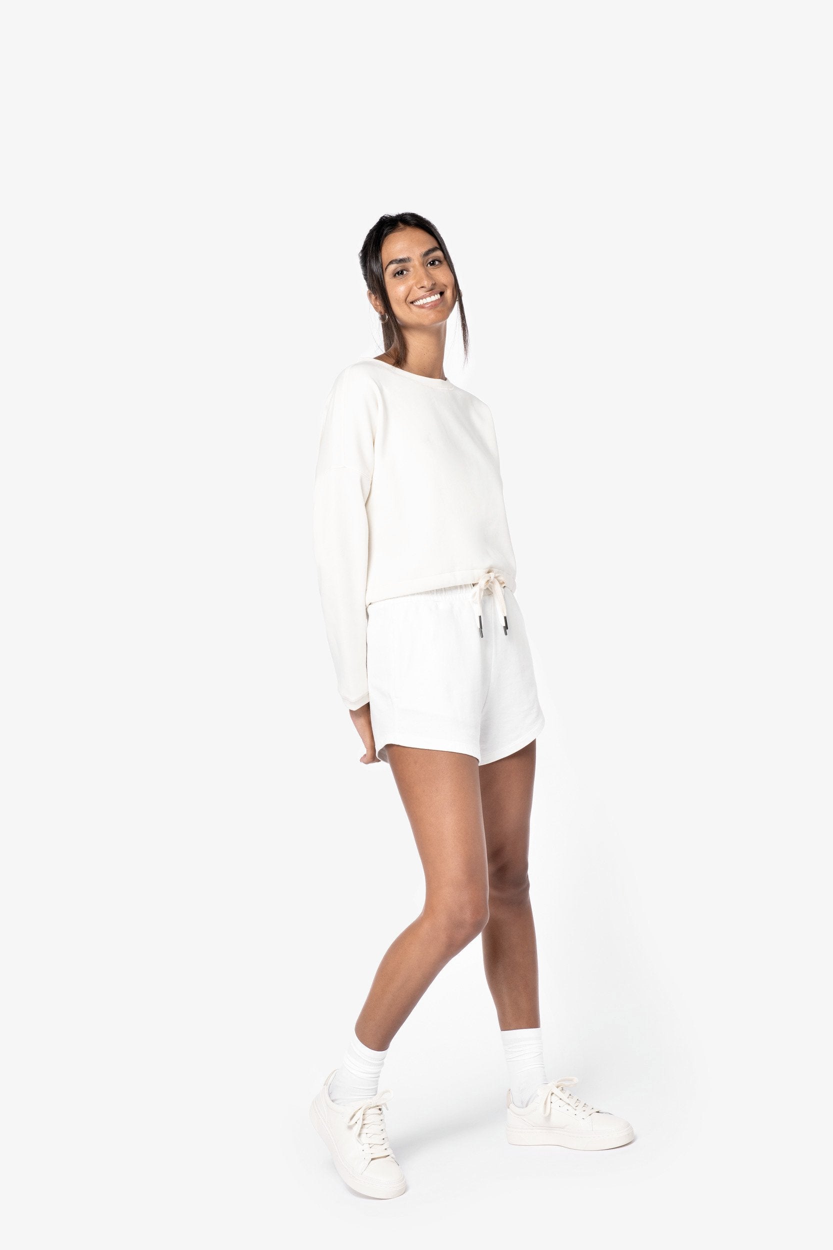 Organic Oversized Cropped Sweatshirt: Womens - - High-Quality </p>