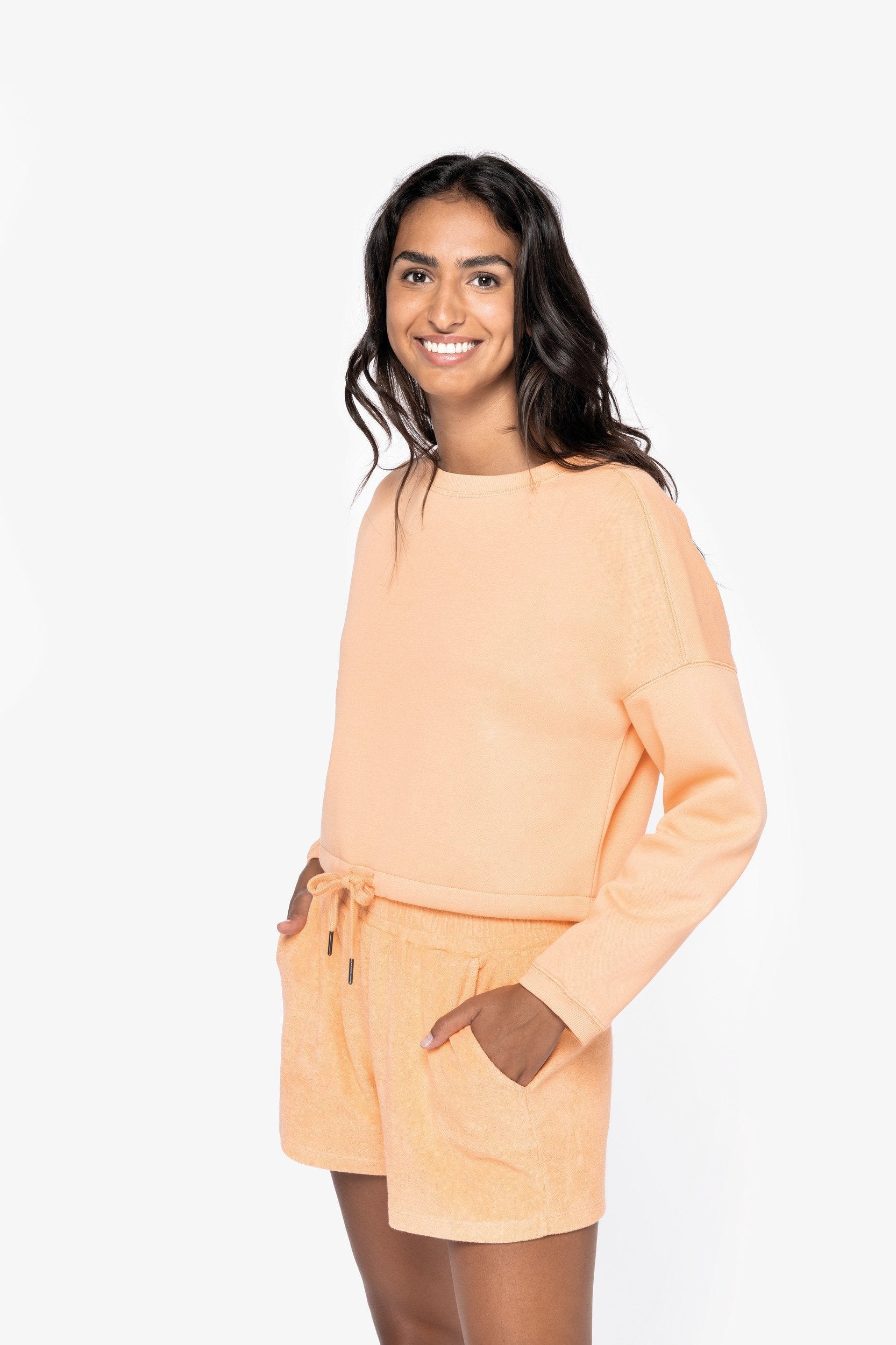 Organic Oversized Cropped Sweatshirt: Womens - - High-Quality </p>
