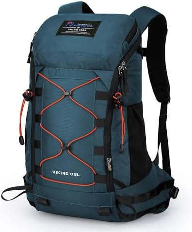 MOUNTAINTOP 35L Unisex Hiking Backpacks Lightweight Trekking Rucksack Light Daypacks for Travel Camping Climbing Mountaineer Outdoor Sport External Frame Backpacks Default Title Default Title