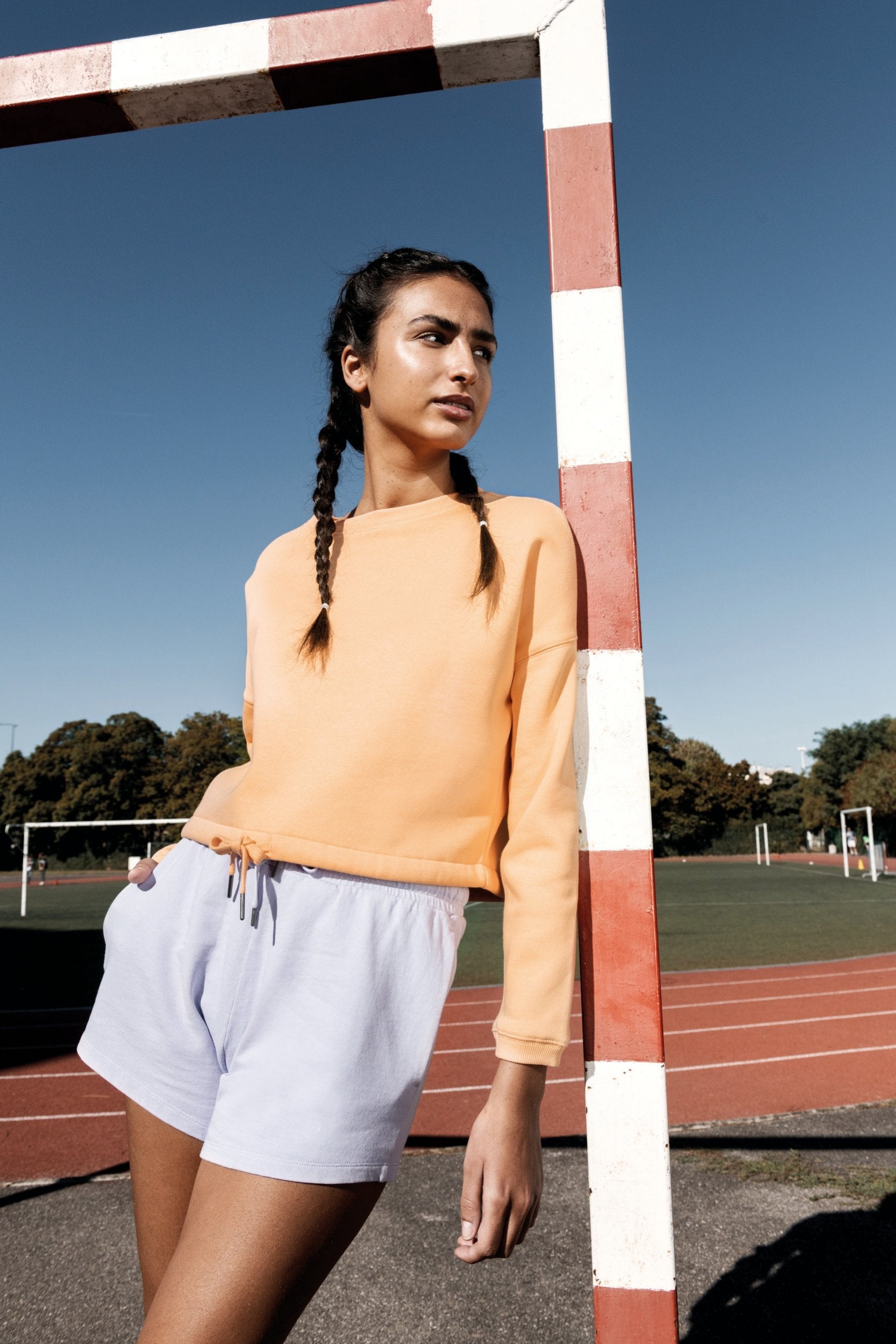 Organic Oversized Cropped Sweatshirt: Womens - - High-Quality </p>