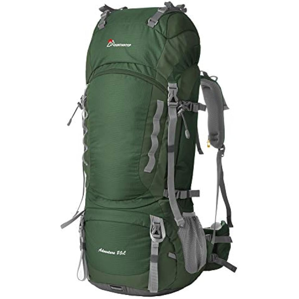 MOUNTAINTOP Hiking Backpack 80L Waterproof Mountaineering Backpack Large Camping Trekking Rucksack Multifunctional Climbing with Rain Cover External Frame Backpacks Default Title Default Title
