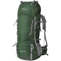 MOUNTAINTOP Hiking Backpack 80L Waterproof Mountaineering Backpack Large Camping Trekking Rucksack Multifunctional Climbing with Rain Cover External Frame Backpacks Default Title Default Title