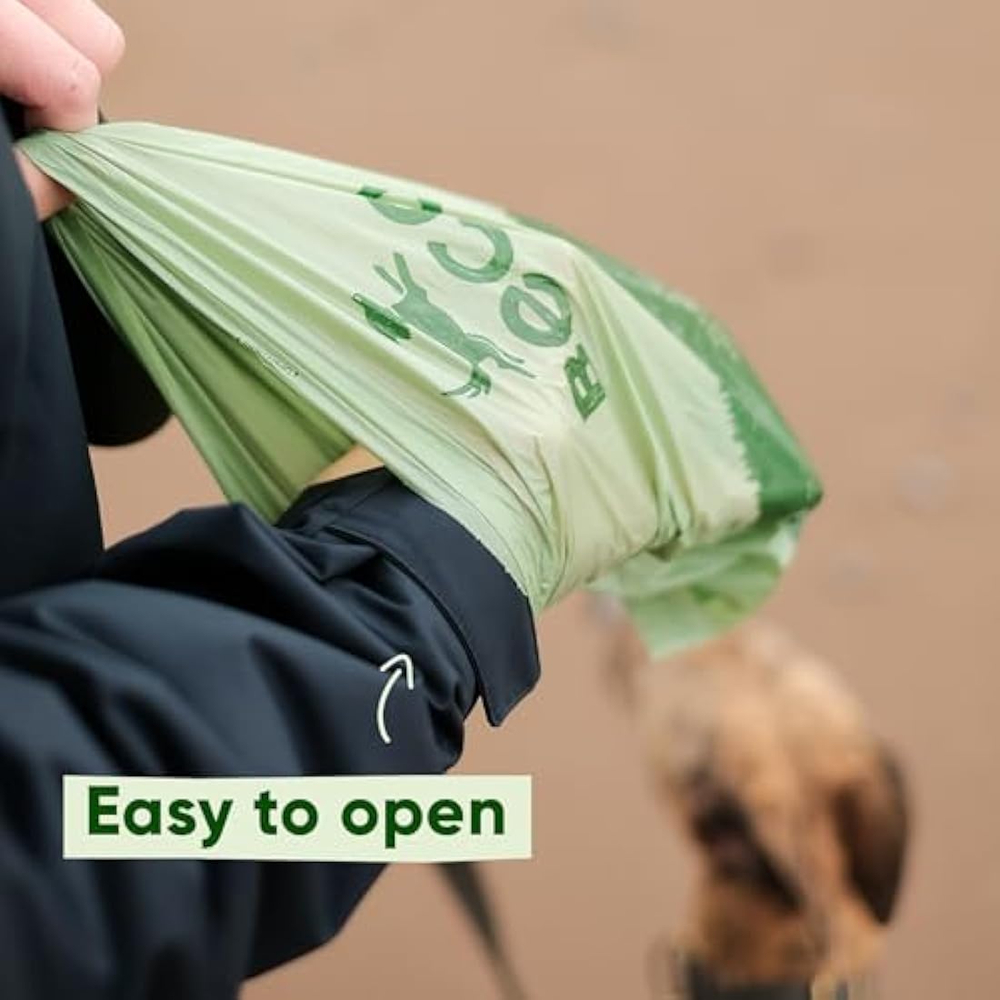 Beco Dog Poop Bags Rolls - Strong & Large - 120 Bags (8 Rolls of 15) Mint Scented, Dispenser Compatible for Dog Waste Bags Default Title Default Title