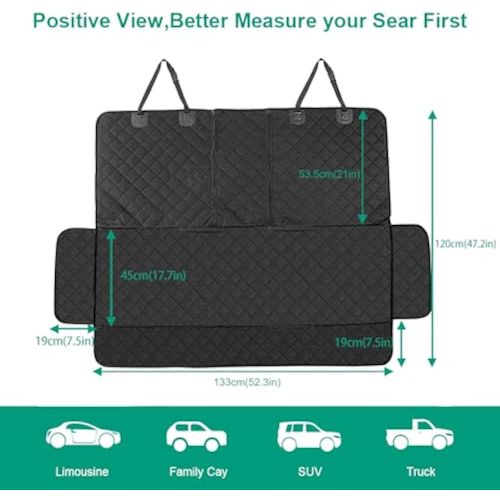 ANOSOSPECIAL Dog Car Back Seat Cover for Kids,Non Stick Fur Rear Seat Protector for Pet,Nonslip Waterproof Universal Fit Interior Backseat Covers for Auto Van SUV Seat Covers Default Title Default Title