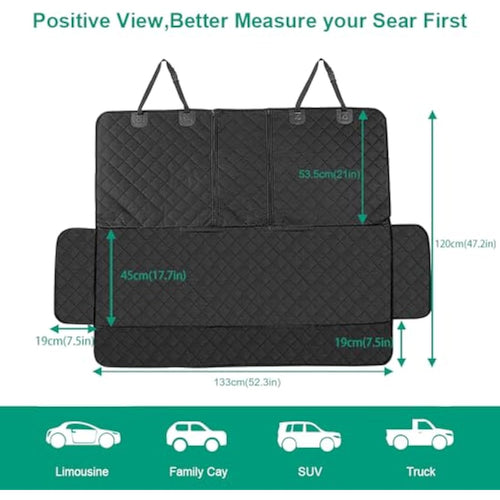 ANOSOSPECIAL Dog Car Back Seat Cover for Kids,Non Stick Fur Rear Seat Protector for Pet,Nonslip Waterproof Universal Fit Interior Backseat Covers for Auto Van SUV Seat Covers Default Title Default Title