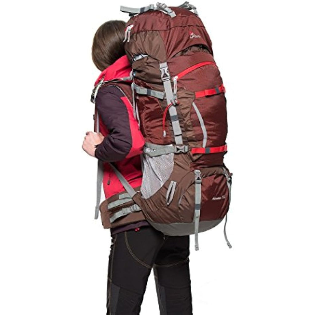 MOUNTAINTOP 70L Hiking Backpack water-resistant Internal Frame Backpacks Large Trekking Mountaineering Rucksack with Rain Cover for Men Women Cover Outdoor External Frame Backpacks Default Title Default Title