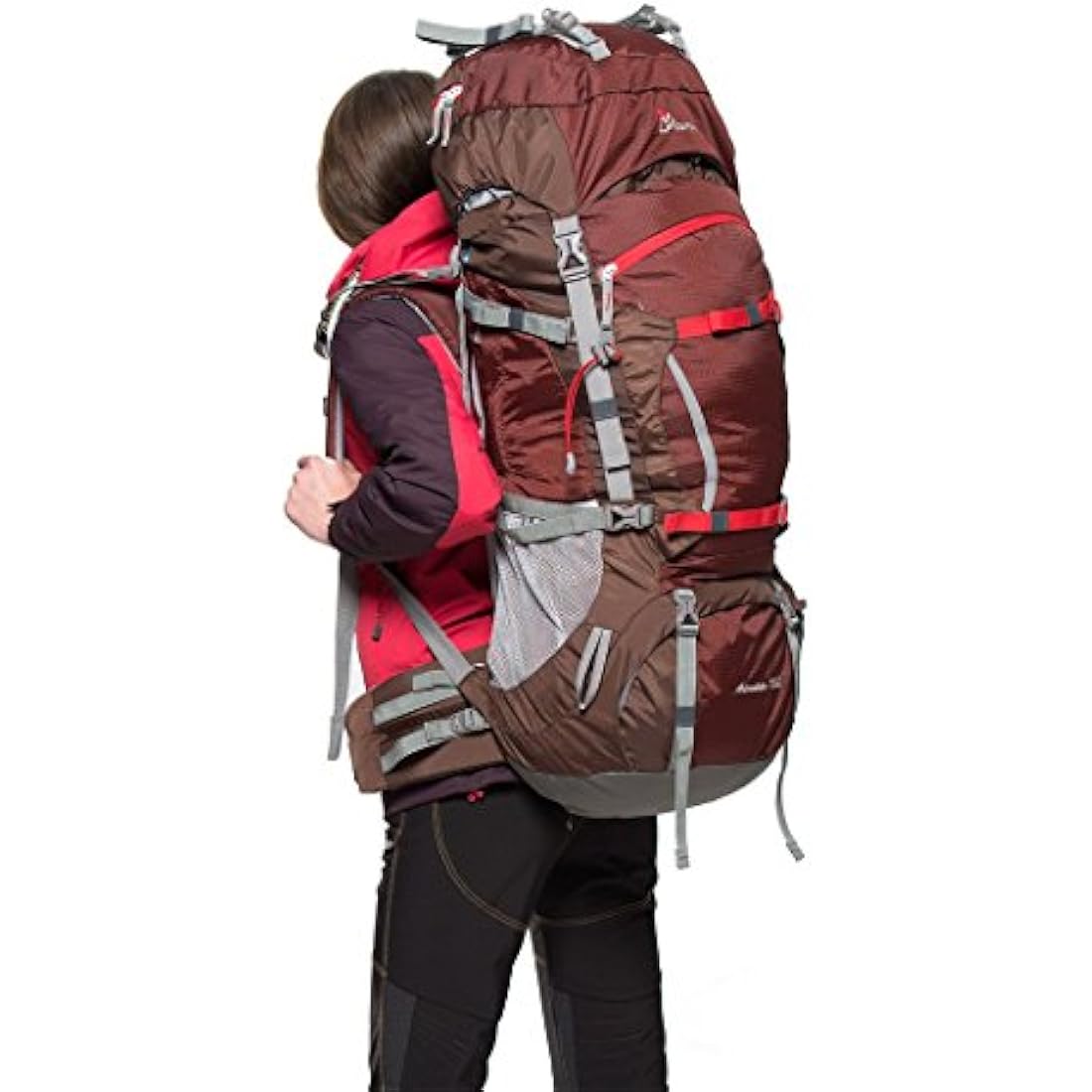 MOUNTAINTOP 70L Hiking Backpack water-resistant Internal Frame Backpacks Large Trekking Mountaineering Rucksack with Rain Cover for Men Women Cover Outdoor External Frame Backpacks Default Title Default Title