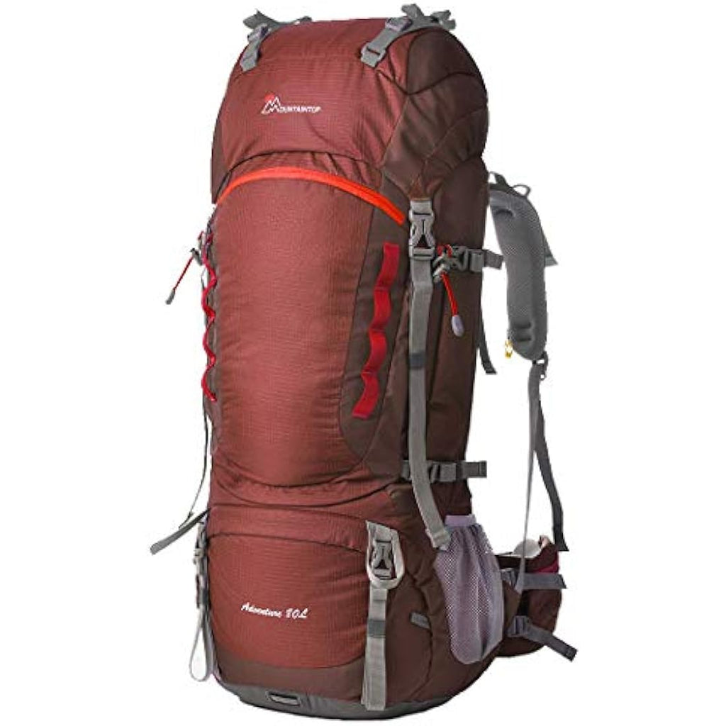 MOUNTAINTOP Hiking Backpack 80L Waterproof Mountaineering Backpack Large Camping Trekking Rucksack Multifunctional Climbing with Rain Cover External Frame Backpacks Default Title Default Title