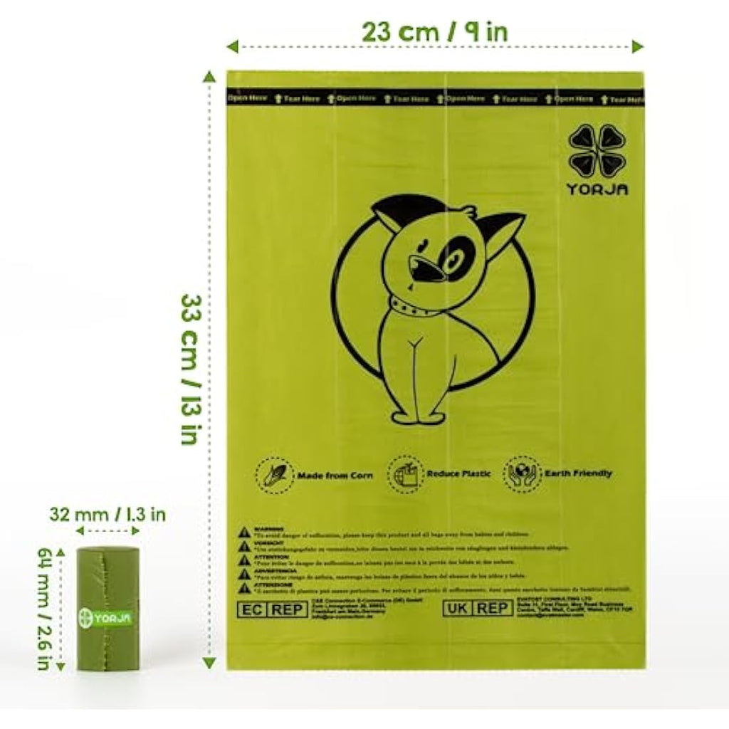 YORJA Dog Poo Bags, 720 Pet Poop Bags, Extra Thick and Strong 100% Leak-Proof Biodegradable Waste Bags Bags Default Title Default Title