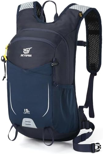 SKYSPER 15L Hiking Backpack Small Travel Daypack Breathable Lightweight Day Hike Rucksack with Shoulder Pocket Women Men Internal Frame Backpacks Default Title Default Title