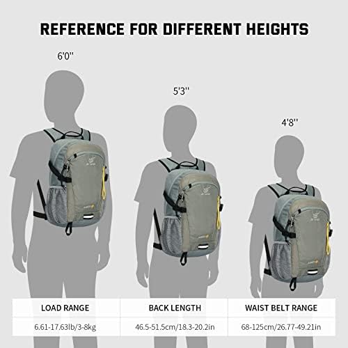 SKYSPER Small Hiking Backpack, 20L Lightweight Travel Backpacks Hiking Daypack Rucksack Women Men for Trekking Backpacking Outdoor Sports Internal Frame Backpacks Default Title Default Title