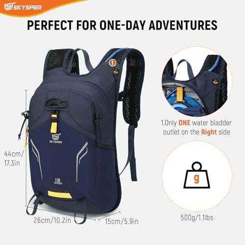 SKYSPER Small Hiking Backpack 15L Lightweight Day Pack Travel Hiking Daypack for Women Men Internal Frame Backpacks Default Title Default Title