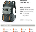 MOUNTAINTOP 40L Hiking Backpack Water Resistant Mens Women Rucksack for Trekking, Traveling, Camping, Cycling, Climbing Internal Frame Backpacks Default Title Default Title
