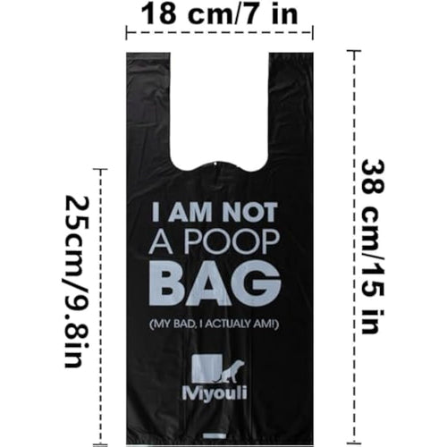300 Counts Extra Thick Black Biodegradable Pet Poop Waste Bags With Handles for Dogs, Ocean Wind-Scented Bags Default Title Default Title