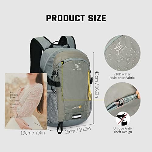 SKYSPER Small Hiking Backpack, 20L Lightweight Travel Backpacks Hiking Daypack Rucksack Women Men for Trekking Backpacking Outdoor Sports Internal Frame Backpacks Default Title Default Title
