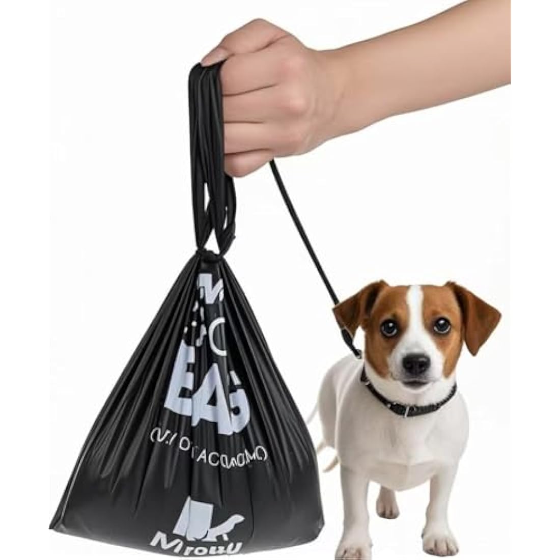300 Counts Extra Thick Black Biodegradable Pet Poop Waste Bags With Handles for Dogs, Ocean Wind-Scented Bags Default Title Default Title