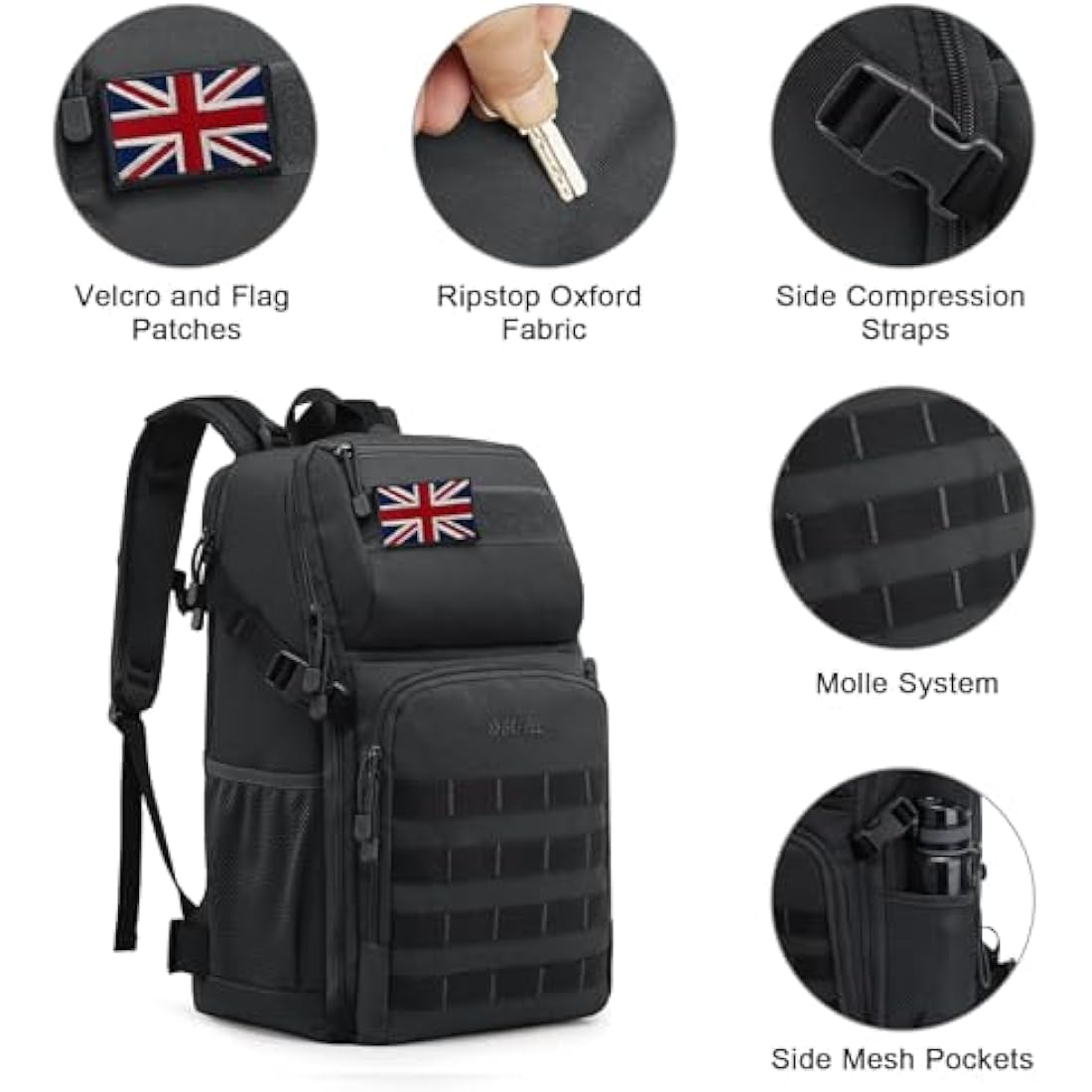 G4Free 35L Military Tactical Backpack Army Assault Molle Pack Bag Rucksack Daypack Fishing Trekking Hunting Internal Frame Backpacks Default Title Default Title