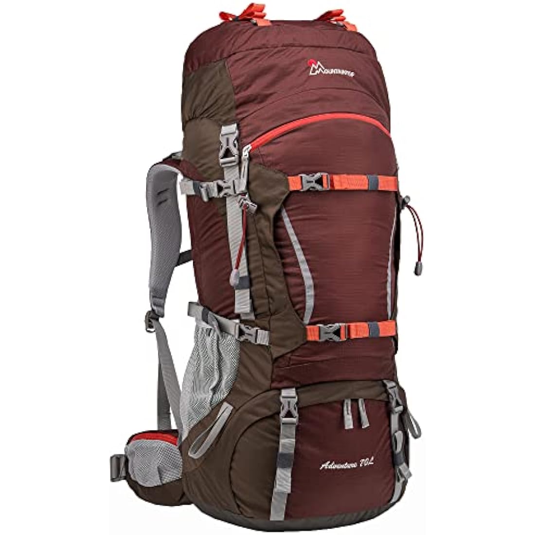 MOUNTAINTOP 70L Hiking Backpack water-resistant Internal Frame Backpacks Large Trekking Mountaineering Rucksack with Rain Cover for Men Women Cover Outdoor External Frame Backpacks Default Title Default Title