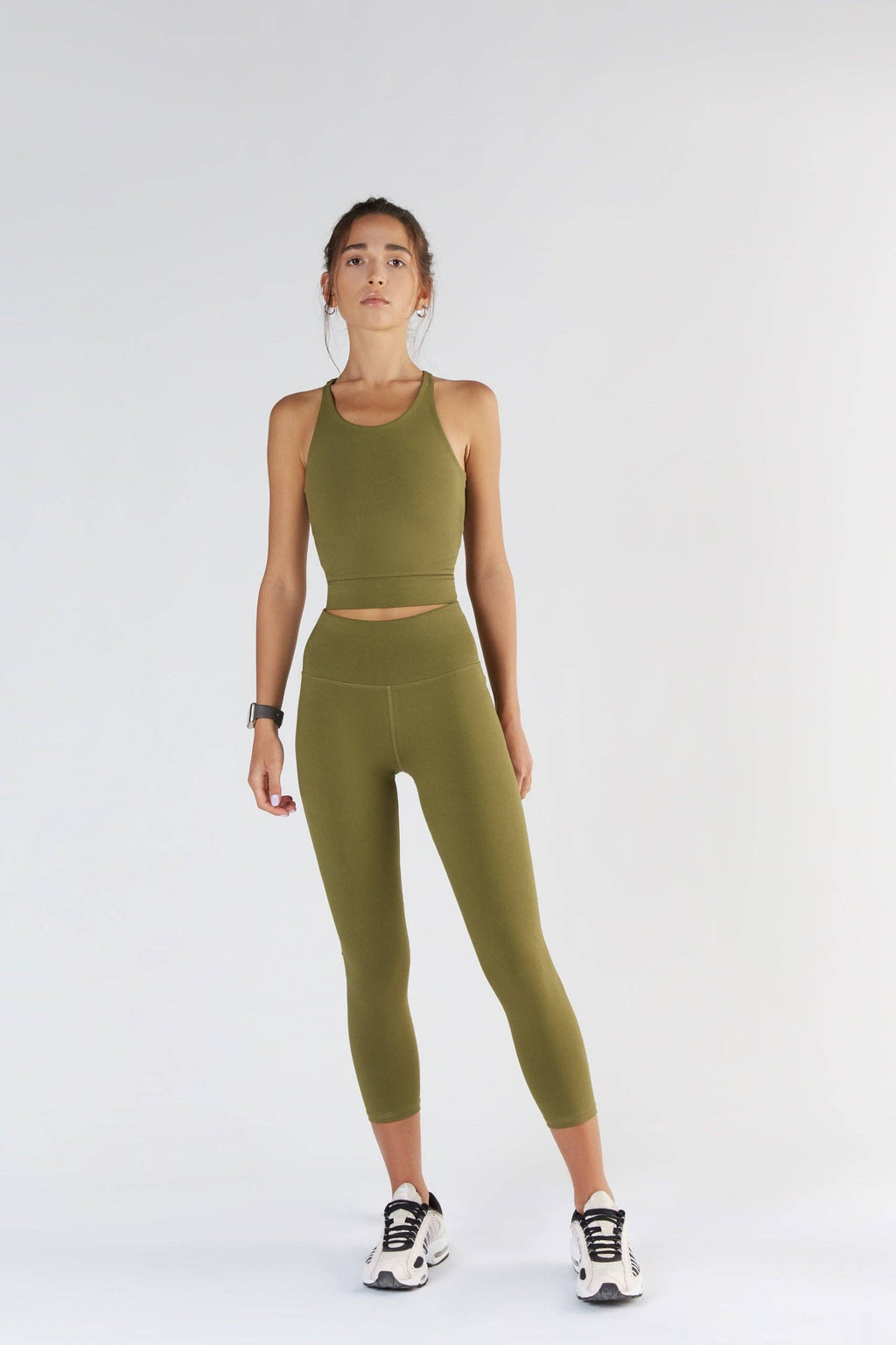 Organic 7/8 Stretch Leggings: Womens -