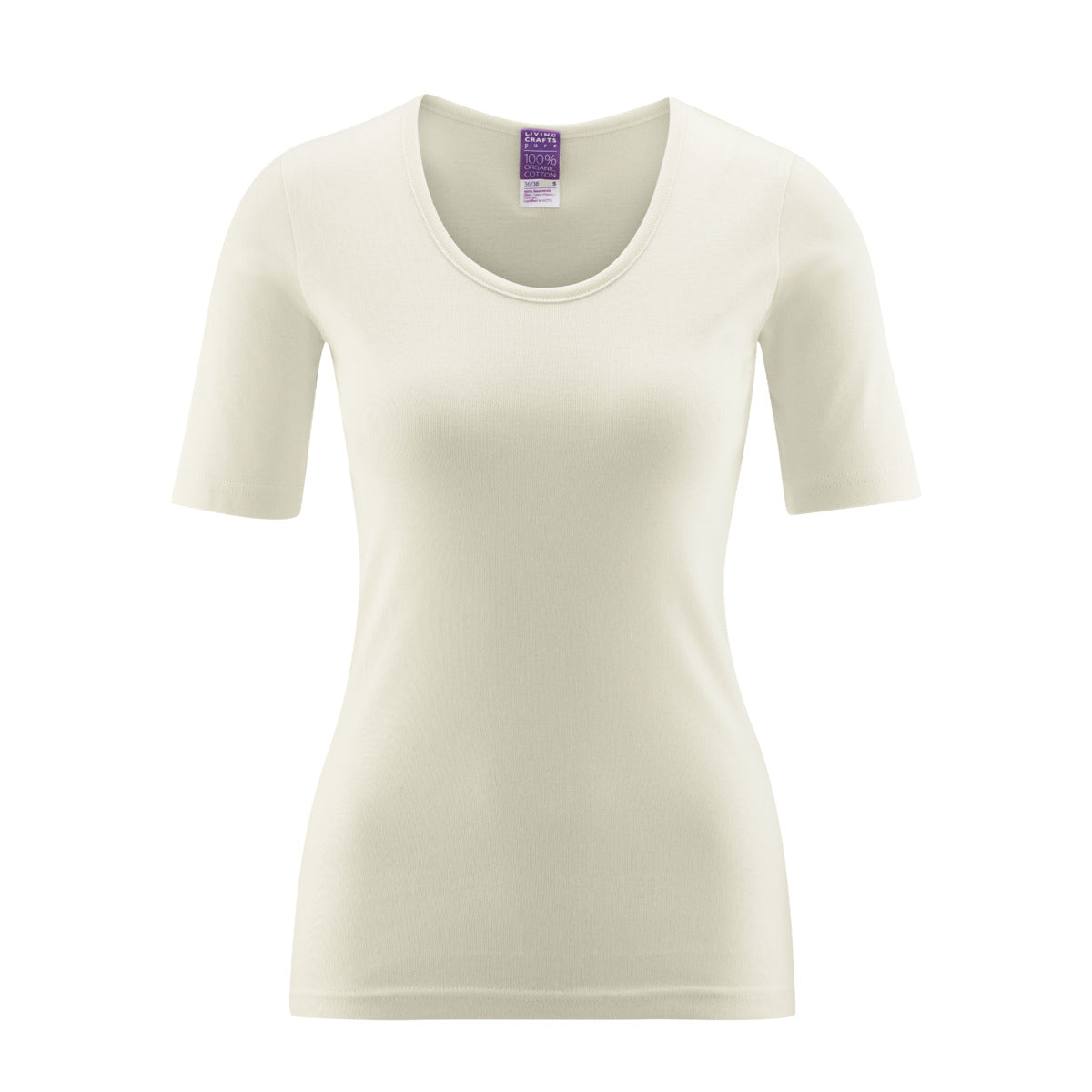 Organic Cotton Base Layer T-shirt: Womens S Black S / Black M / Black L / Black XL / Black S / Dark Rose M / Dark Rose L / Dark Rose XL / Dark Rose S / Natural M / Natural L / Natural XL / Natural